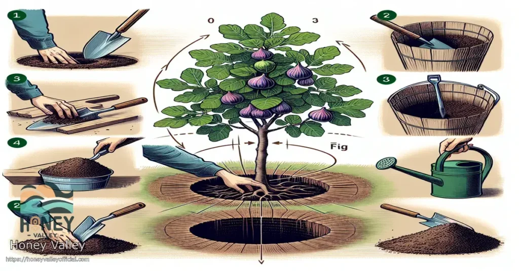 What is the best way to plant fig trees in the backyard?